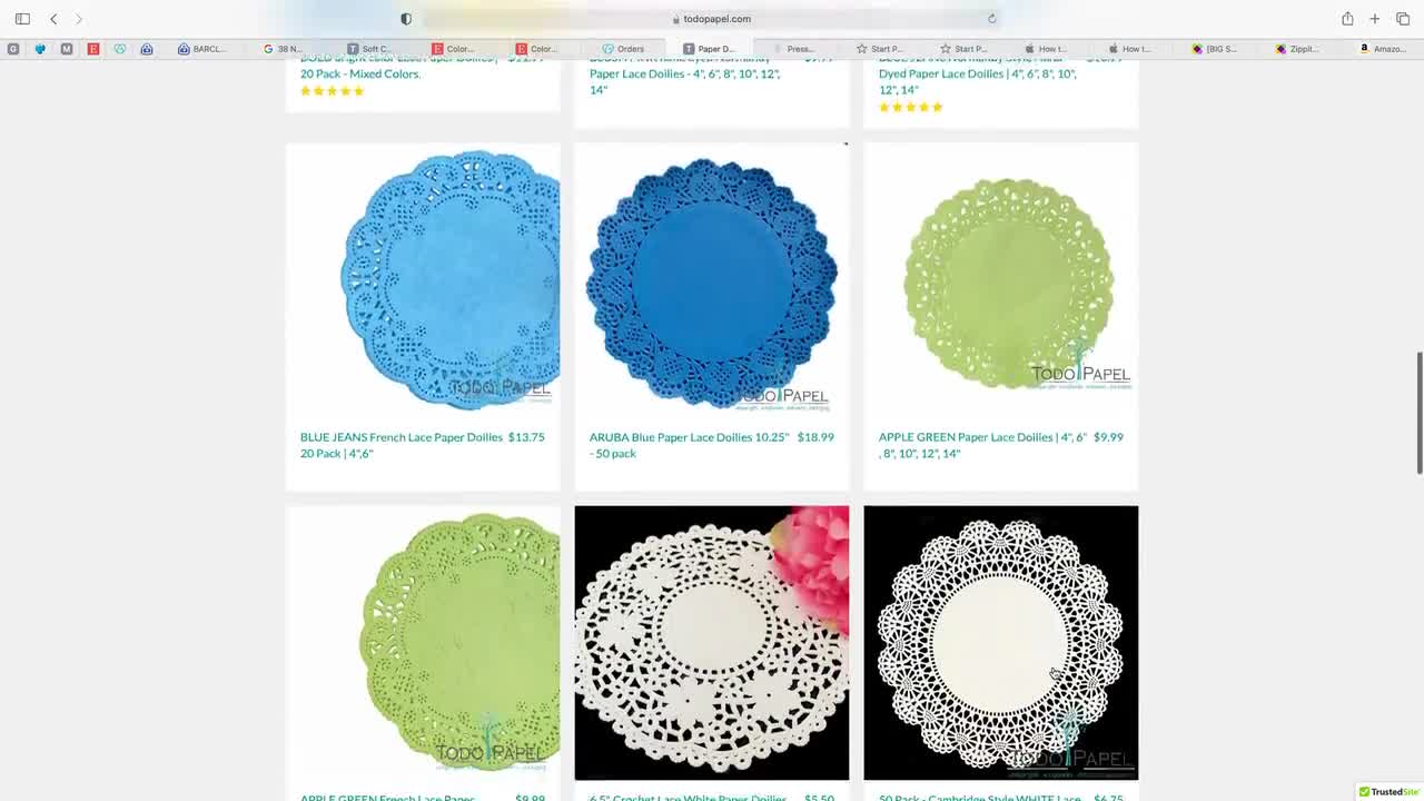 10 Colored Paper Doilies . Pattern Design . Round Paper -  UK