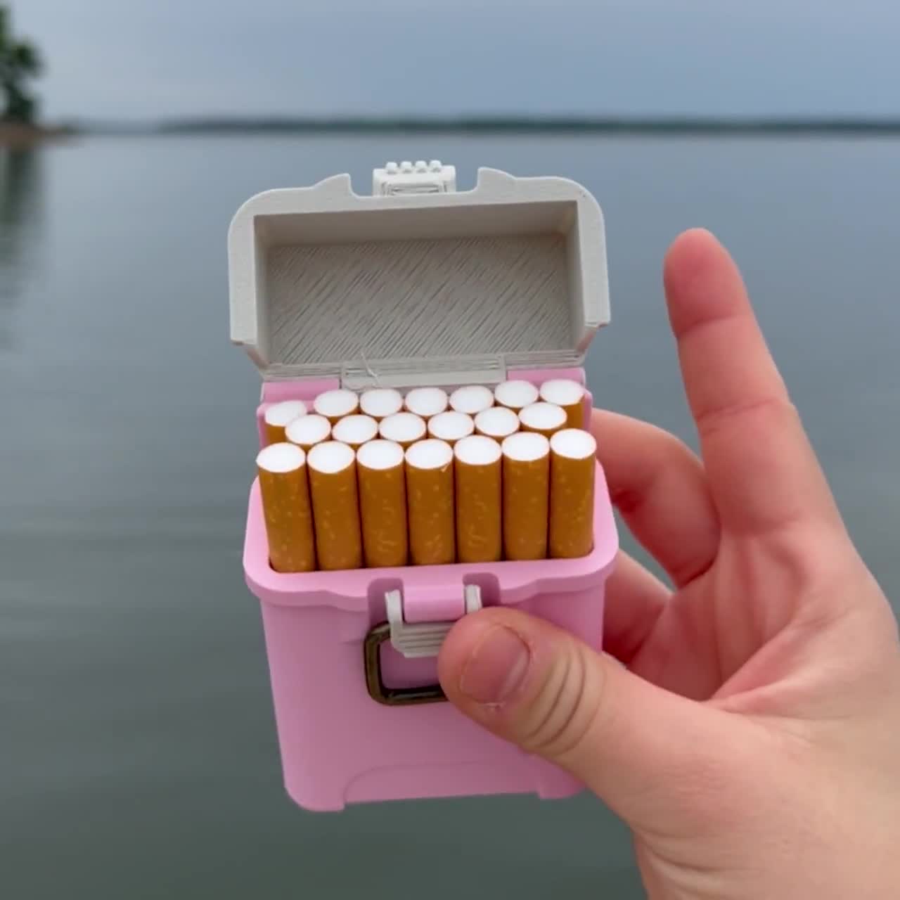 釣り用タックルボックス シガレットケース | タバコ20本収納可能