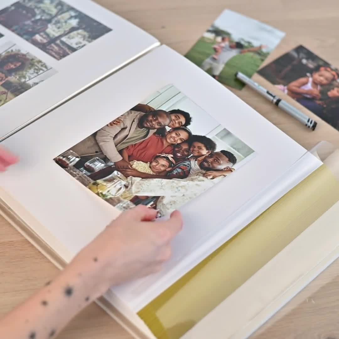 Velvet Self-adhesive Album, Wedding Photo Album, Large Travel Photo Album,  Anniversary Scrapbook Album 
