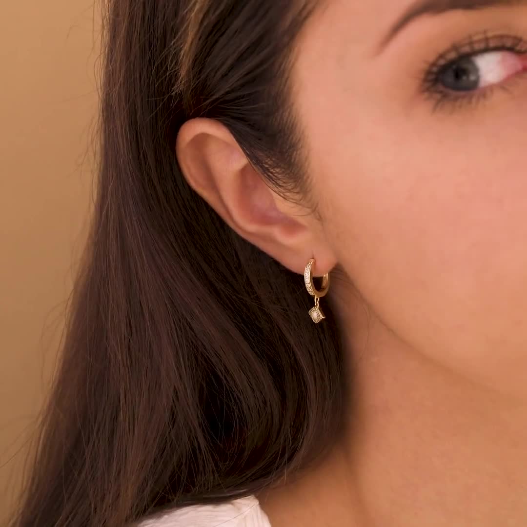 Opal Eye Stud Earrings by Caitlyn Minimalist Evil Eye 