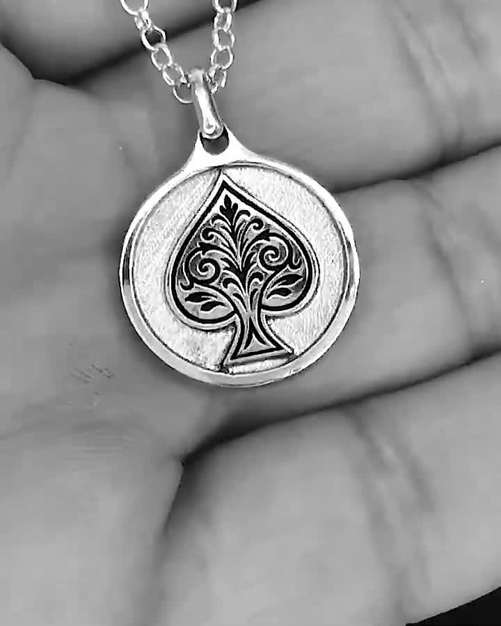 Ace of Spades Necklace Sterling Silver – Sonny Hayes F1 Inspired