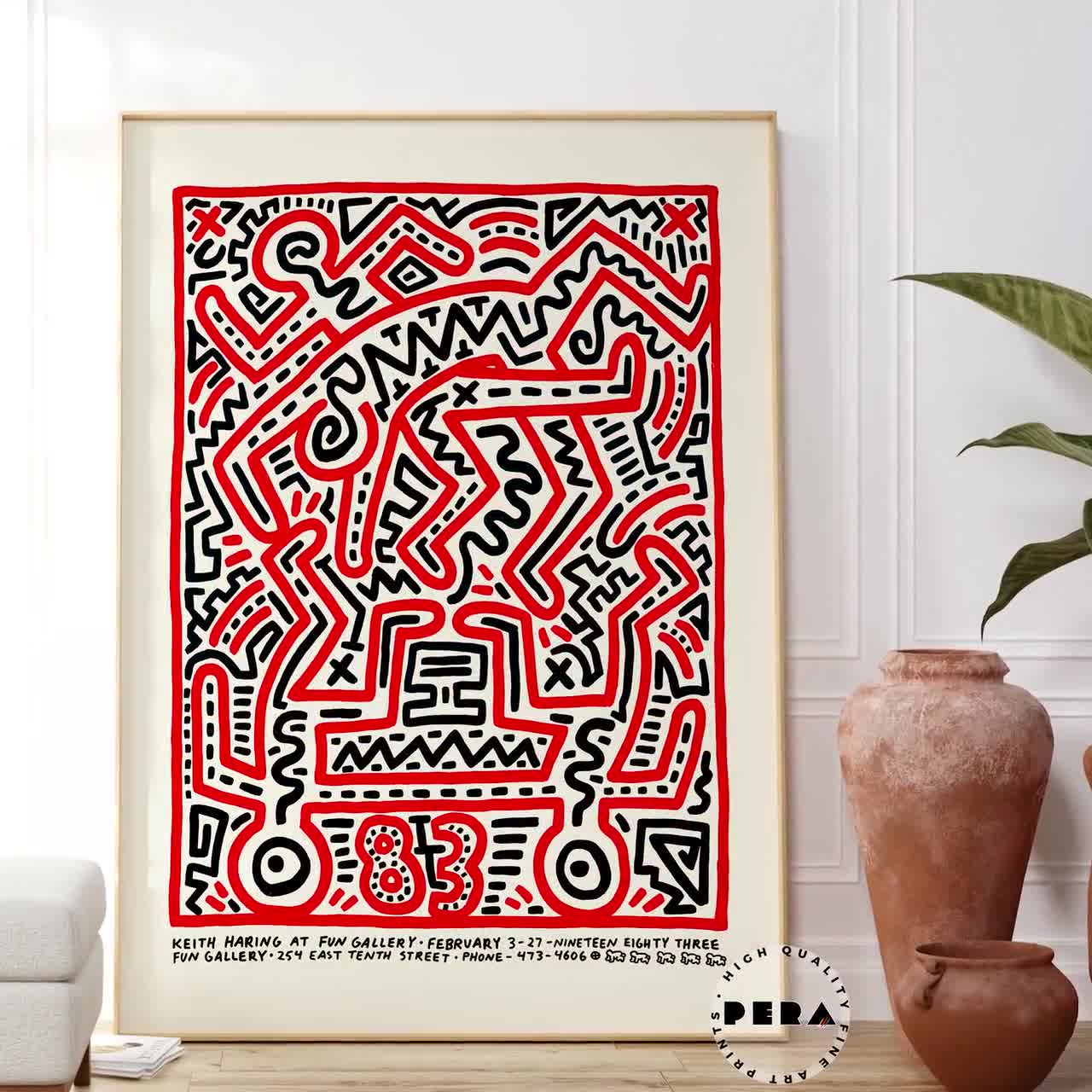 Keith Haring 83 Galerie Watari Poster, Keith Haring Poster