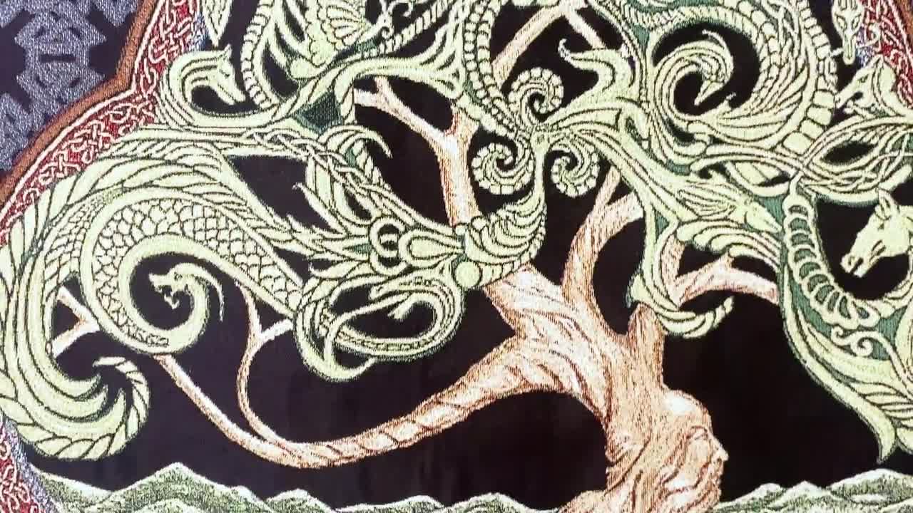 Yggdrasil Celtic Tree of Life Cross Stitch Pattern 2 – Raven Coven