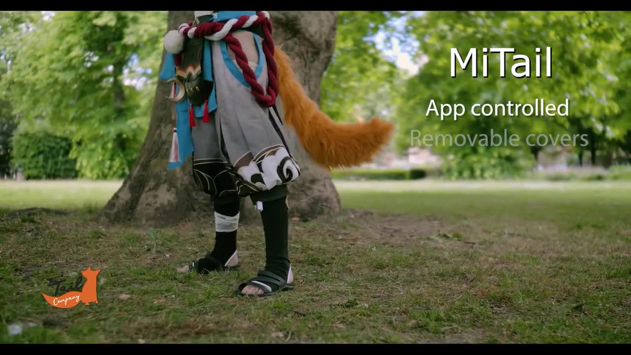 動く耳と尻尾のセット！アニマトロニクスで動く耳と尻尾！両方に