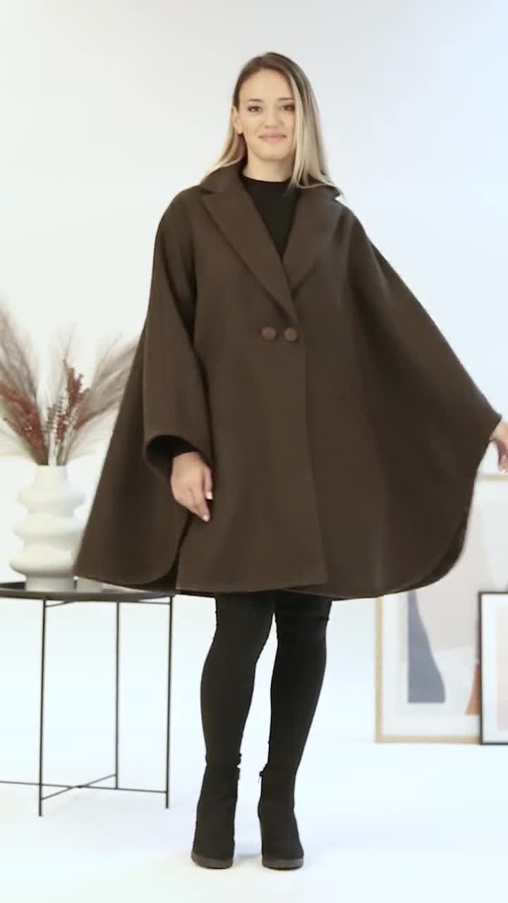  WKSCLPAI Cloak With Hood Women Short Poncho Cape Outwear Open  Front Cardigan Trench Coats Retro Renaissance Hooded Outfits : Clothing