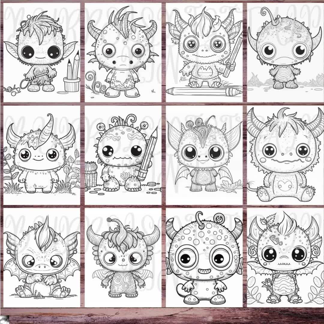 ArtCreativity Monster Coloring Books for Kids, Set of 12, 5 x 7 Inch S ·  Art Creativity