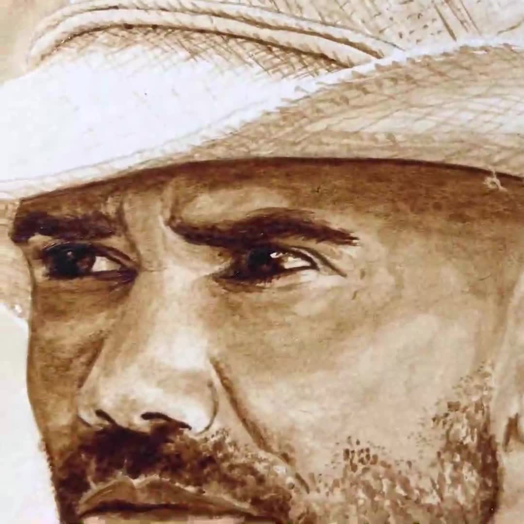 Affiche Shemar Moore, cadeau de beau-père, estampe d’art mexicaine, art du  Far West, affiche de cowboy, art occidental, peinture de cheval, peinture  de café, SWAT