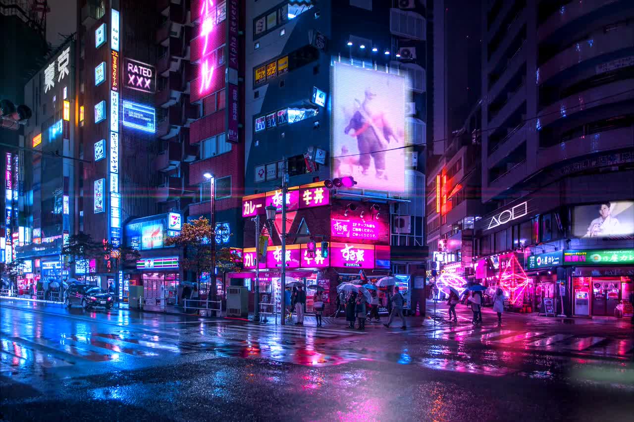 Shinjuku Augmented Reality Print - Etsy
