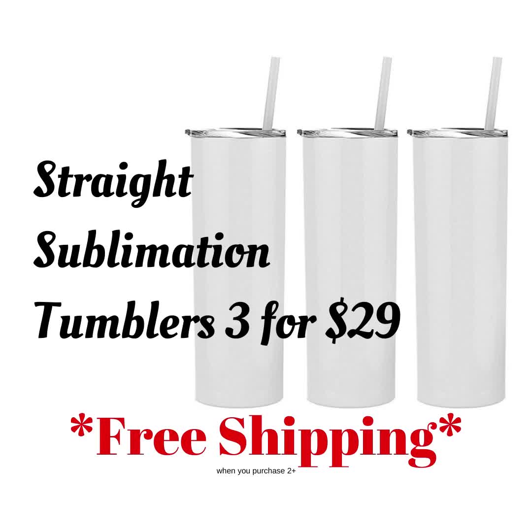 25/10 Pack Sublimation Tumblers Bulk 20 oz Skinny Straight Blank Tumbler  Cups with Individual Gift Boxed for Heat Transfer DIY Craft