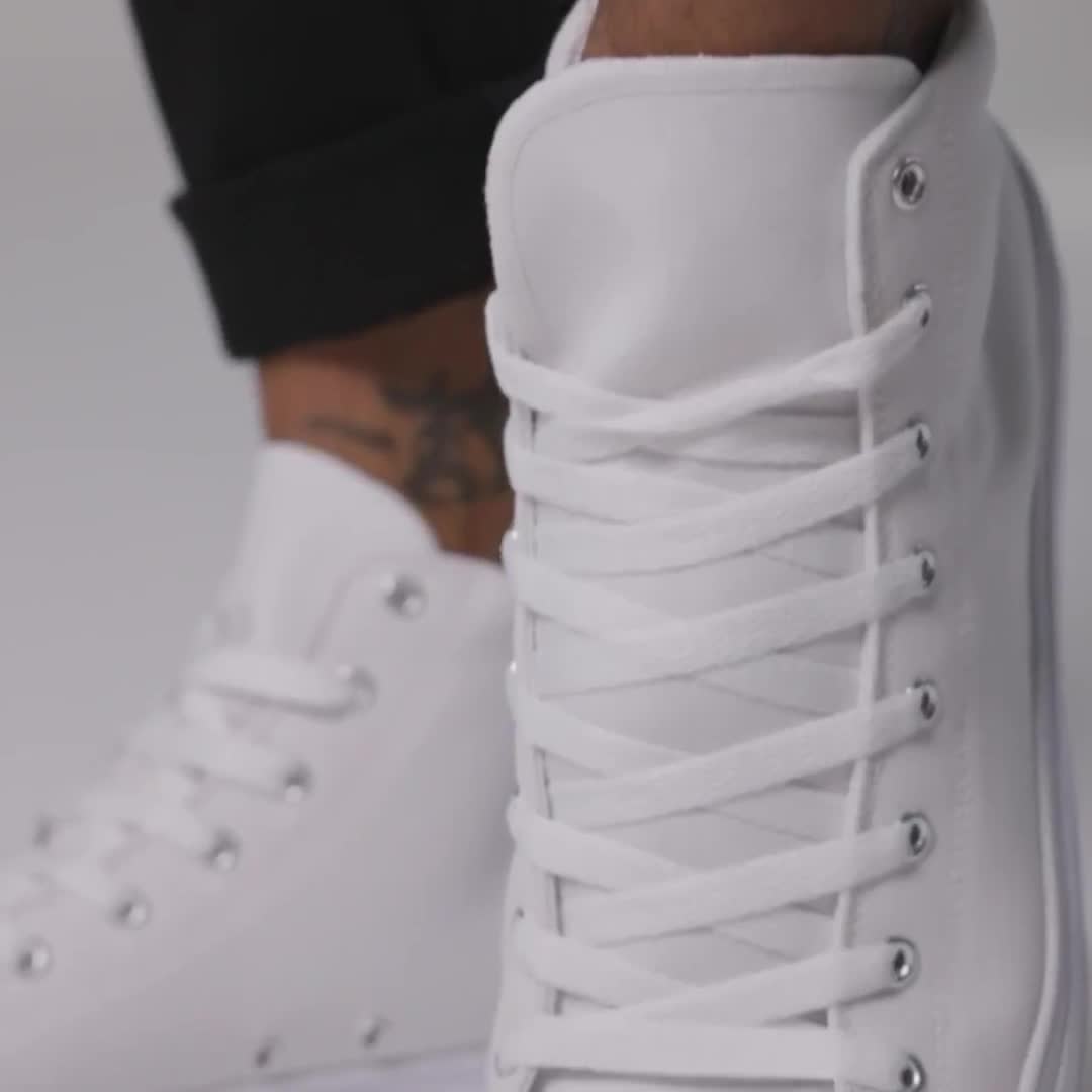 Zapatillas de lona de caña alta para mujer video poster