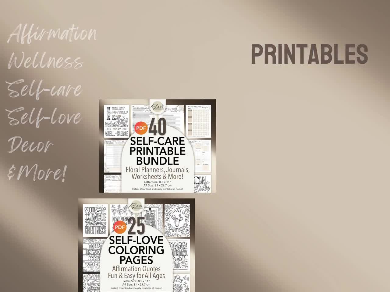 Healing Quotes Editable Canva Templates: 50 Confidence & Self Growth Quotes for Instagram Facebook (Instant Download) video poster