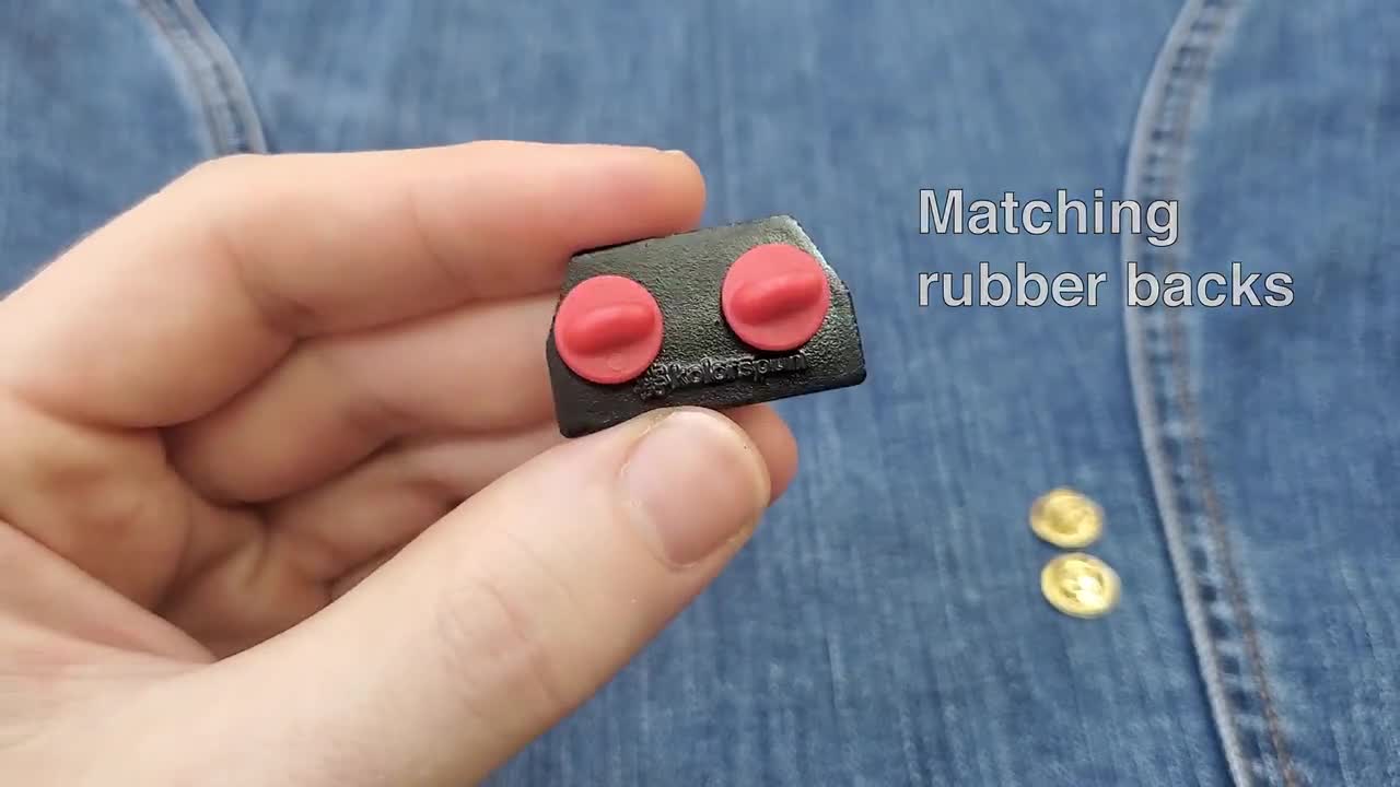 Red Rubber Pin Backs - 20 Pack – Kolorspun
