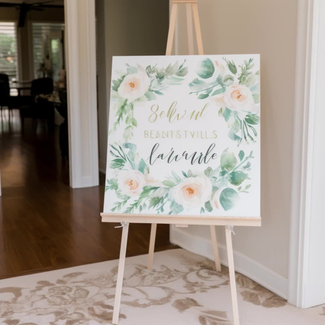 Easel Sign Mockup, Wedding Sign Mockup, Welcome Sign Mockup, Easel Mockup,  Sign Mockup, Seating Chart Mockup, Baby Shower Mockup, 3d render Stock  Illustration