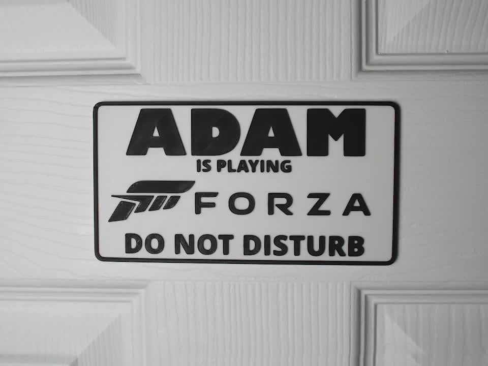 Personalized Deepwoken Gamer Door Sign: Custom 3D Printed Do Not