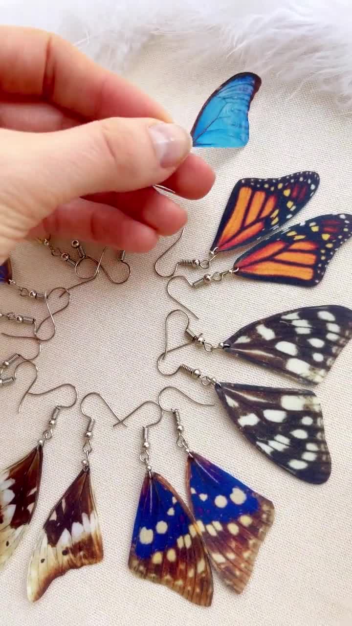 Tagve Butterfly Earrings for Women, Half Butterfly Wing Stud Earrings  Fashion Design Jewelry Gift for Girlfriend