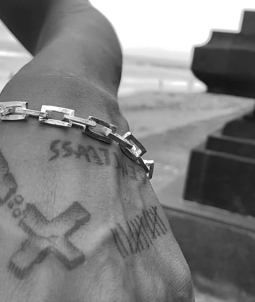 Square Link Chain Bracelet, Sterling Silver Thick Men