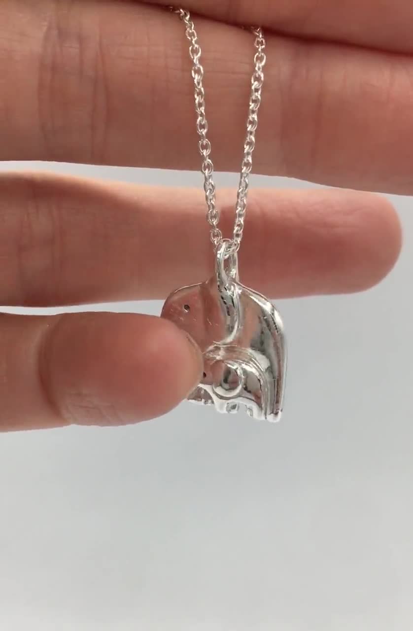 Elephant and 2025 baby necklace