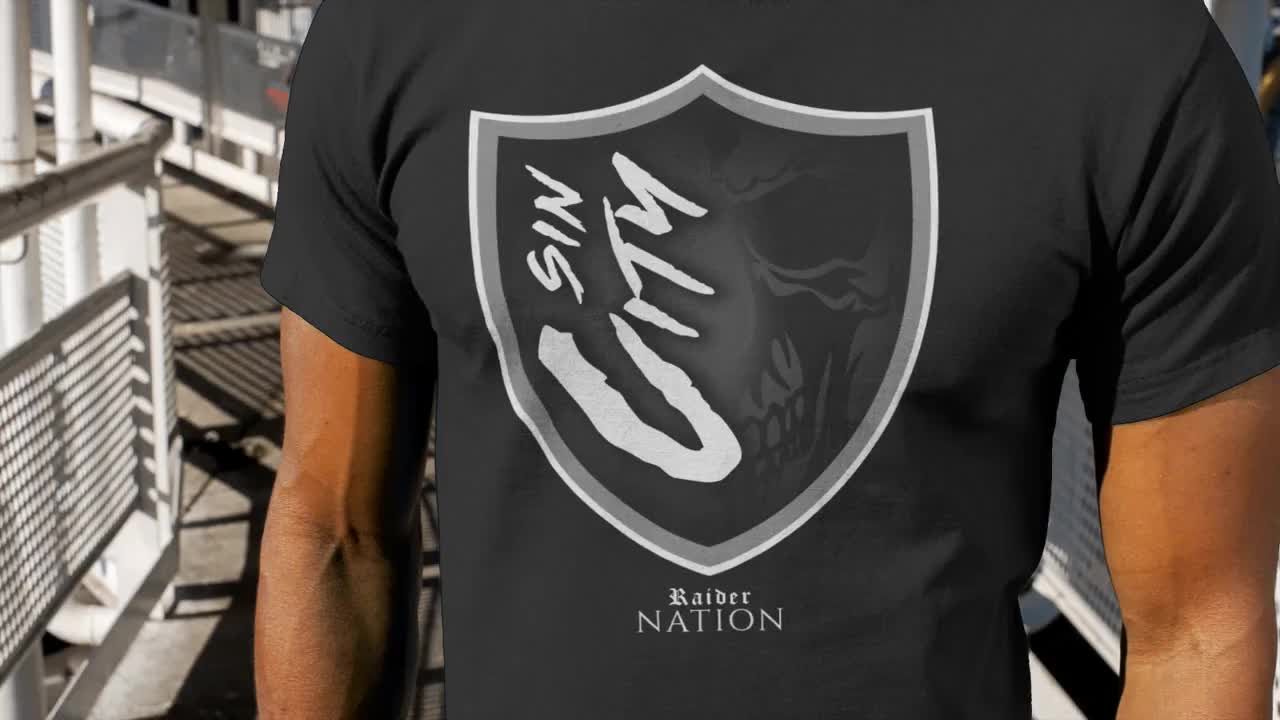 Sin City Raider Nation Shield Unisex T-shirt 