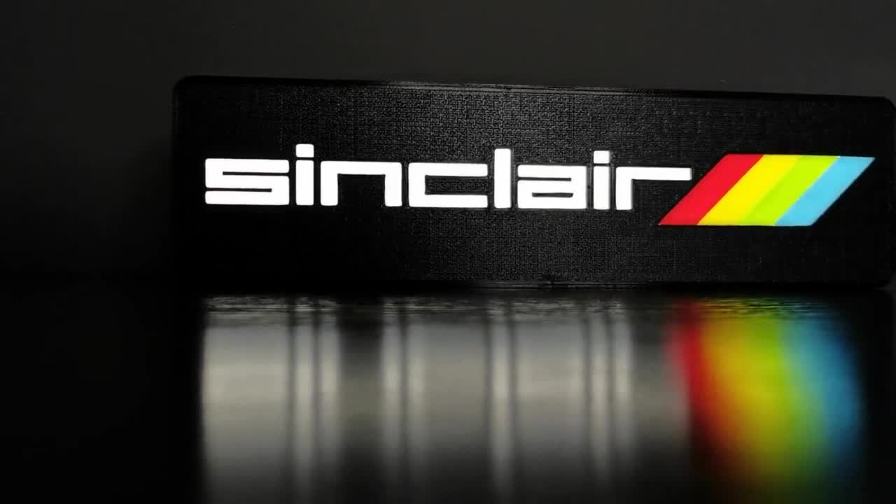 Sinclair ZX Spectrum LED Sign: Retro Gaming Night Light, USB