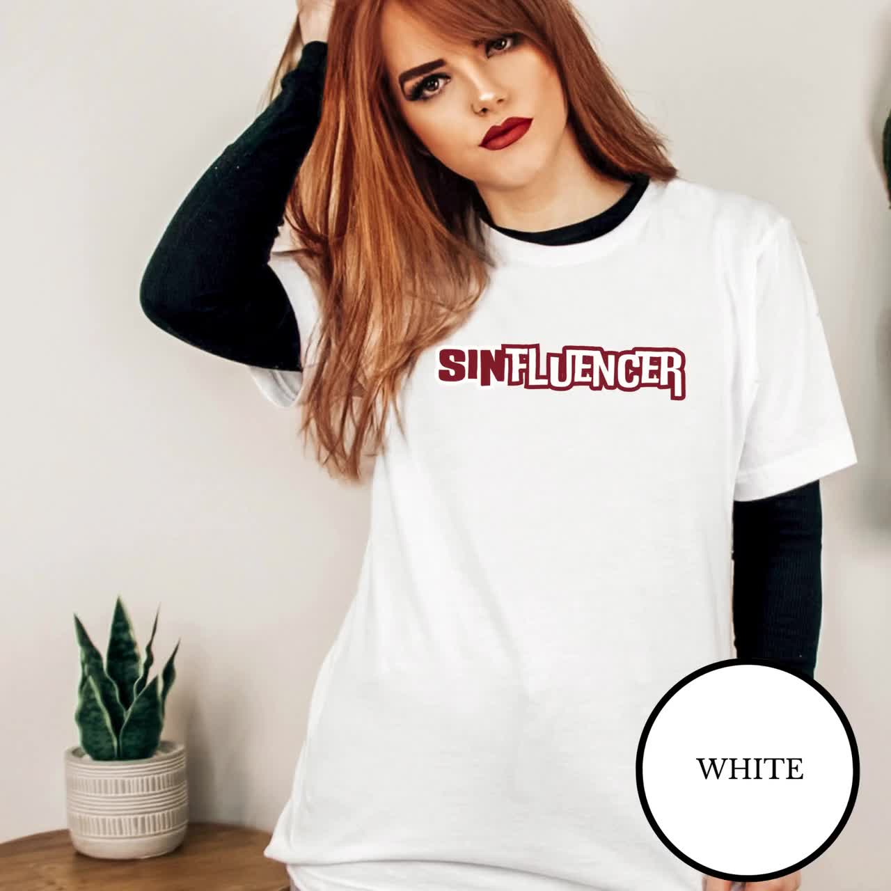 Influencer T Shirt Gift Blogger Vlogger Internet Grunge Tee Influencer T Shirt Gift Blogger Vlogger Internet Grunge Tee