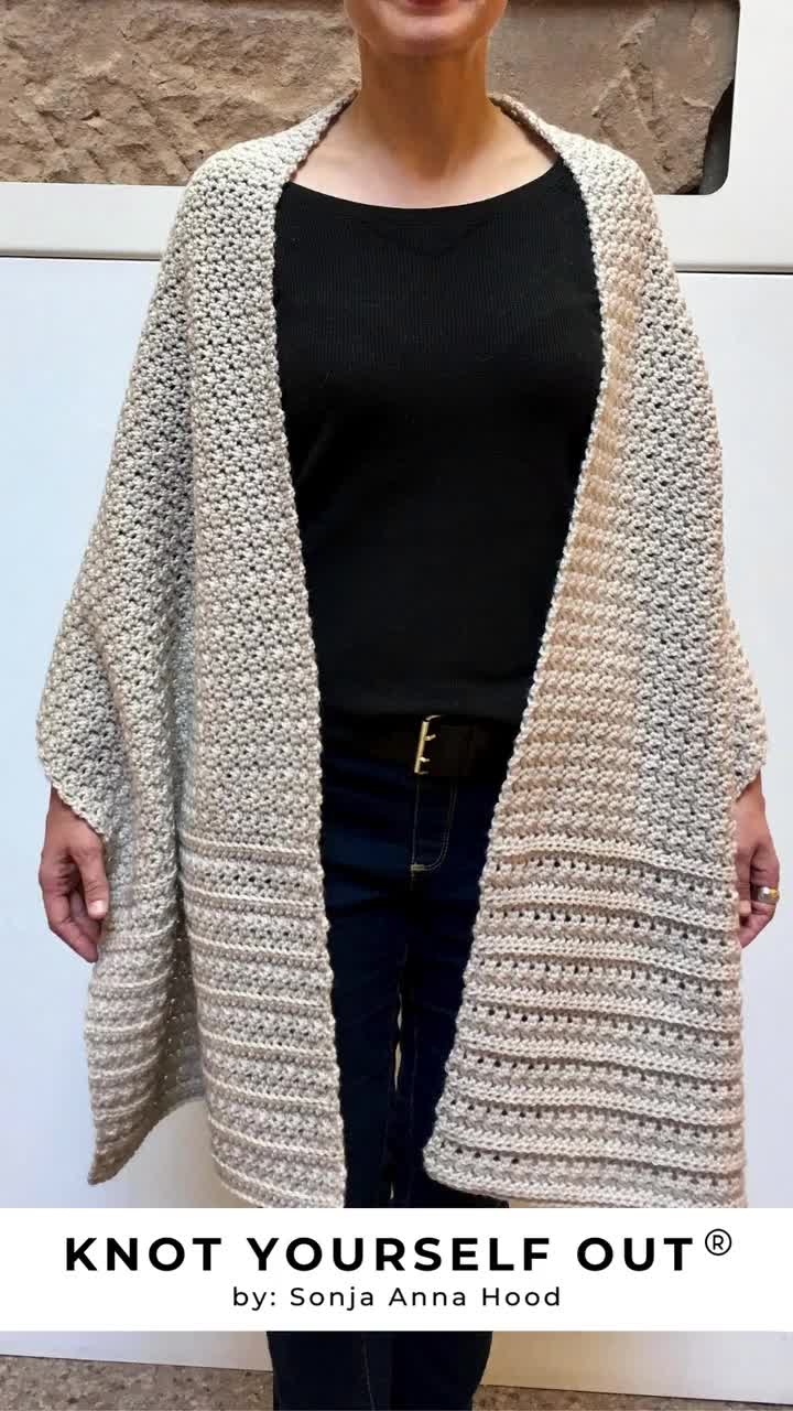 sonja hood pocket shawl