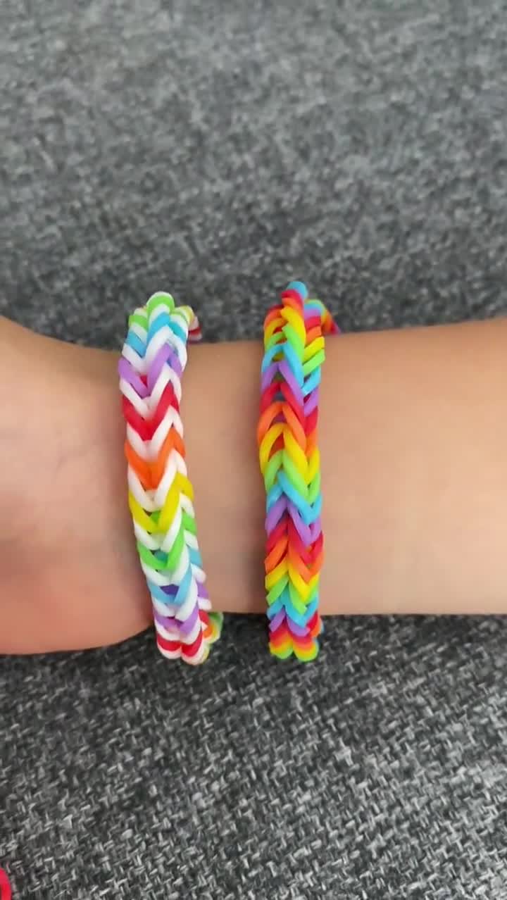 Rainbow Bracelets- Colorful Friendship Bracelet- Rainbow Loom Bracelets-  Party Favors- Birthday Gifts- For Him- For Her