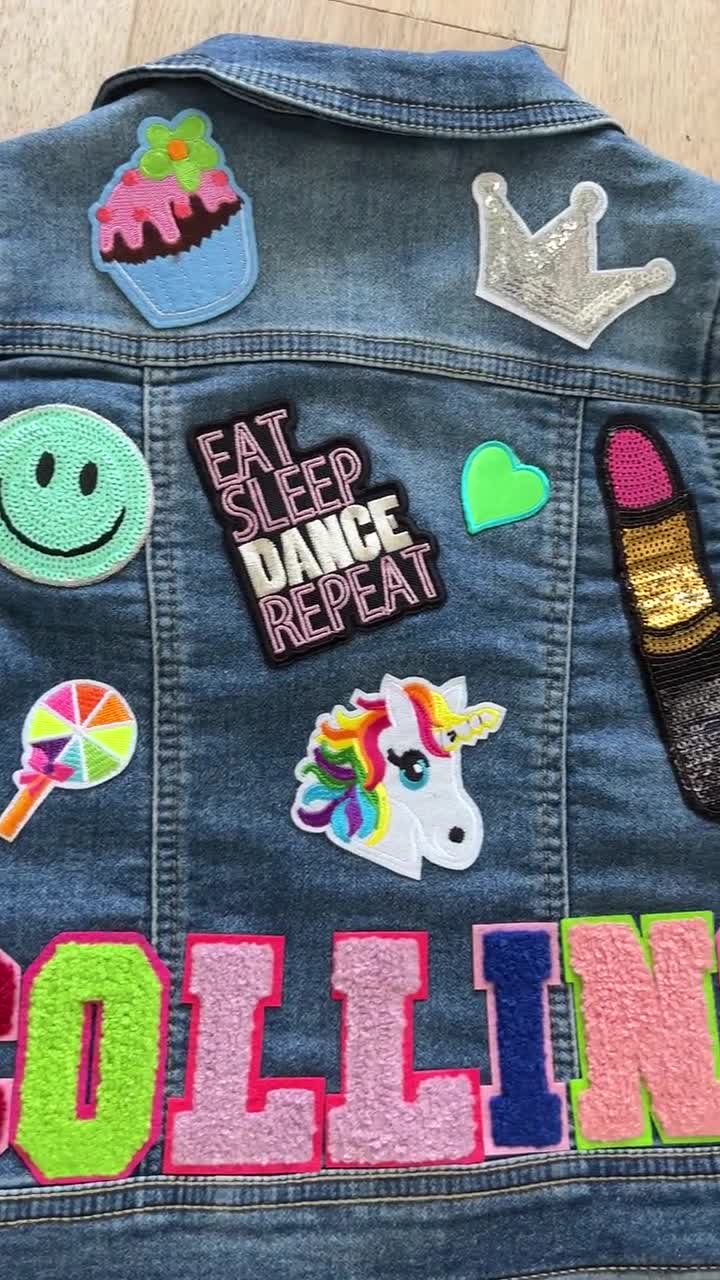 One of A Kind Custom Denim Jackets With Patches -  UK