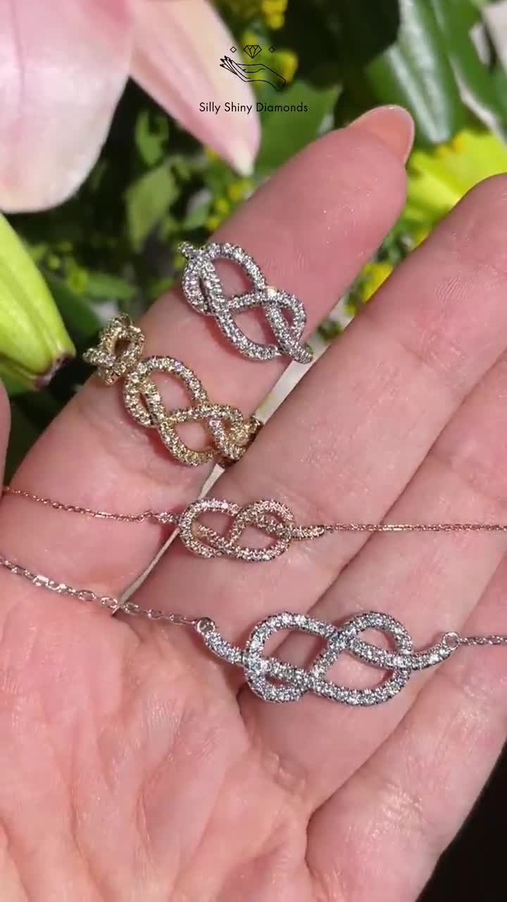 Diamond Heart Necklace With Infinity Symbol | Jewelry by Johan - Jewelry by  Johan
