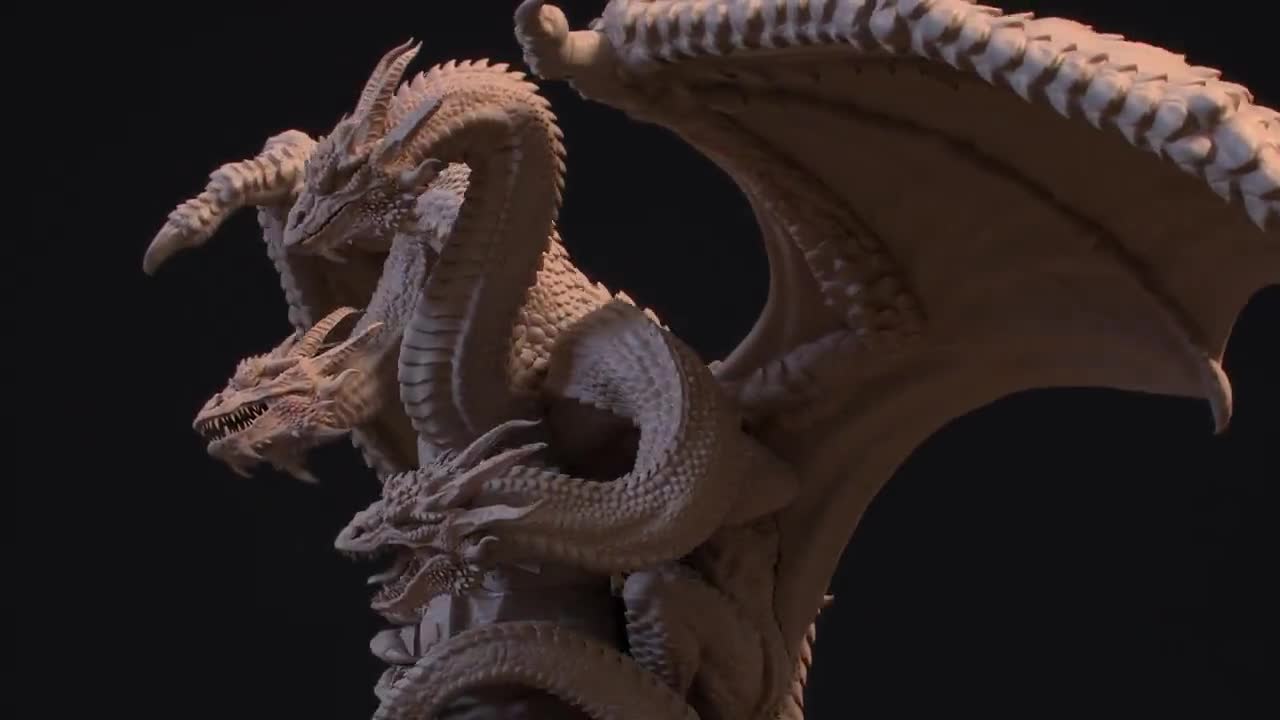 三頭竜ズメイ | ディスプレイモデル | 12k | ネリクソン - Etsy 日本