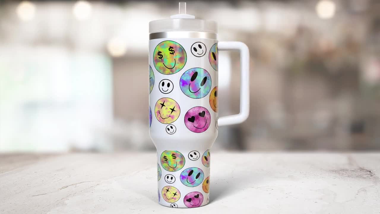 Cowboy Happy Face 40oz Tumbler