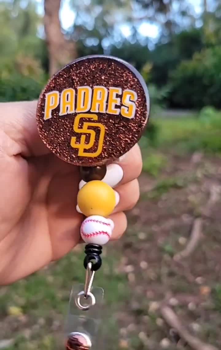 Baseball Badge Reel/Baseball Badge Holder/ cute gift/ Retractable ID Holder