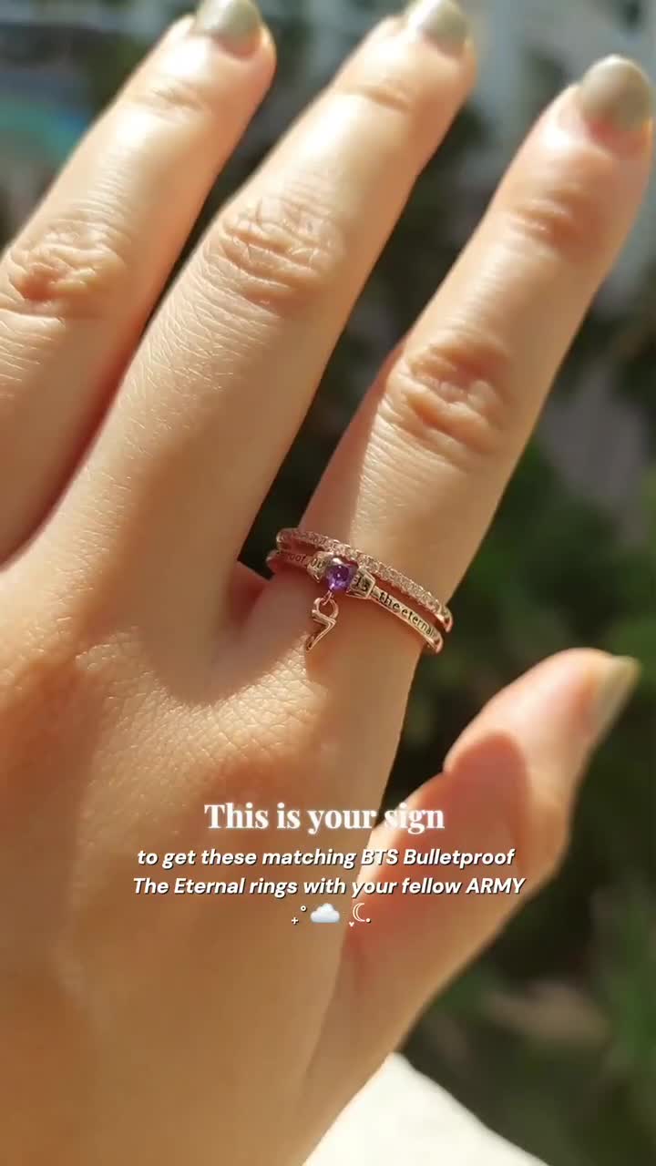BTS Bulletproof the Eternal Ring, BTS Jewelry, Kpop Ring