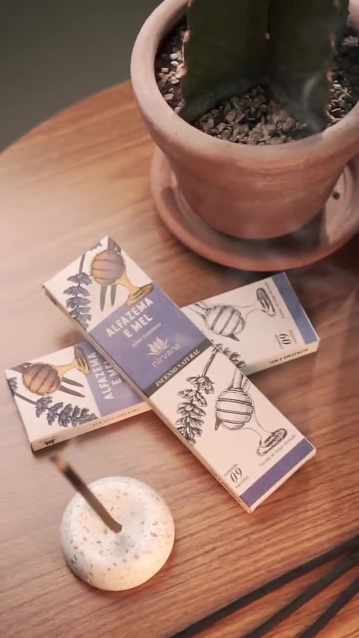 Lemongrass with Ginger Natural Incense from Brazil - Traditional Line video poster