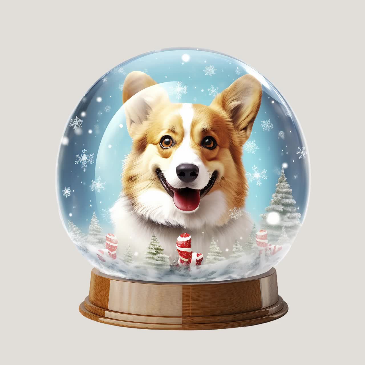 Corgi snow hot sale globe