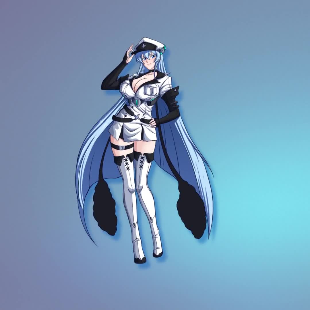 Wallpaper girl, ice, anime, art, esdeath, akame ga kill for mobile