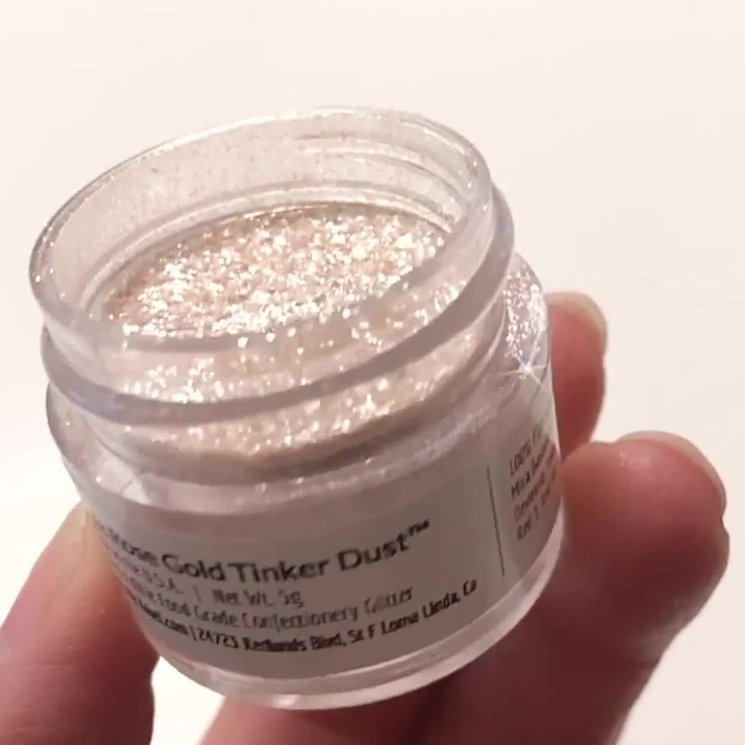 Purpurina comestible de oro rosa Tinker Dust de Bakell 5 gramos -   México