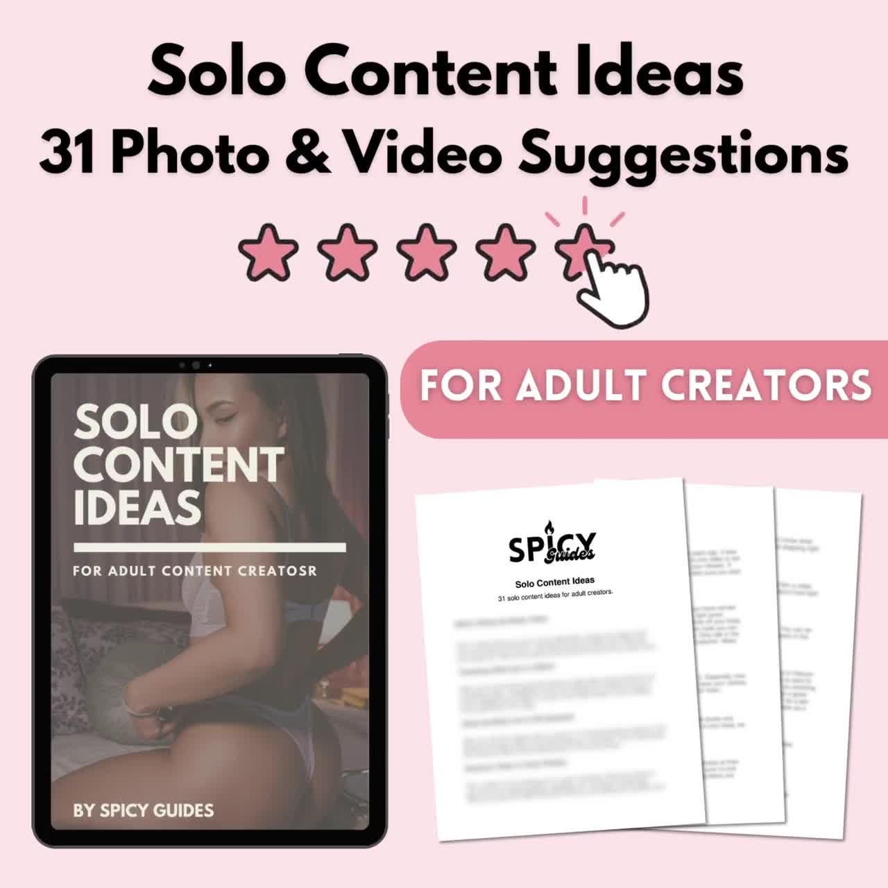 Solo Content Ideas for Adult Content Creators | Onlyfans, Fansly,  Loyalfans, Manyvids, Niteflirt