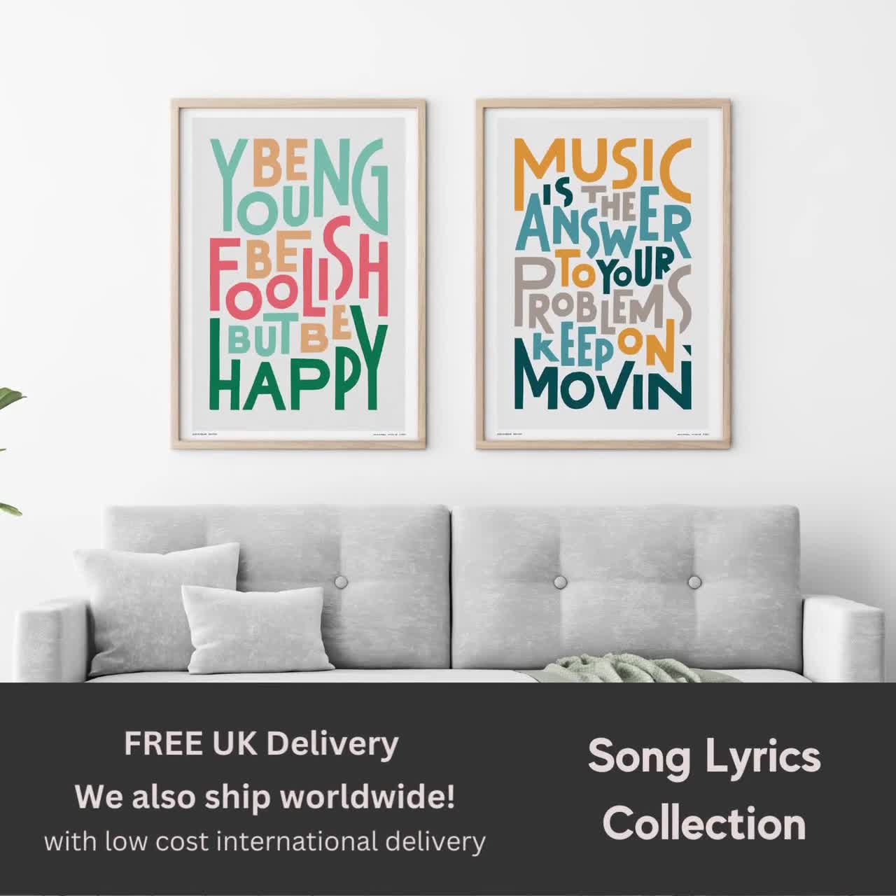 Do I Wanna Know | Song Lyric Wall Art Print | Indie Music Poster |  Typography Gallery Wall Artwork