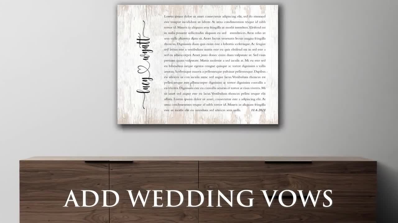 OH CANVAS Personalized Wedding Anniversary Canvas | I Have Found The One  Whom My Soul Love Custom Cavnas | Couples Gifts for Him and Her 