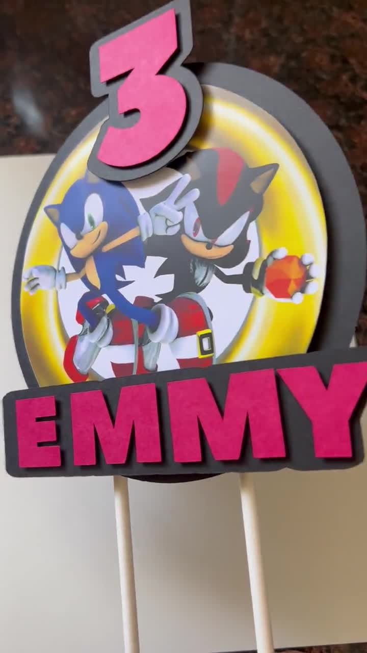 Sonic the Hedgehog Cake Topper Sonic Party Decorations