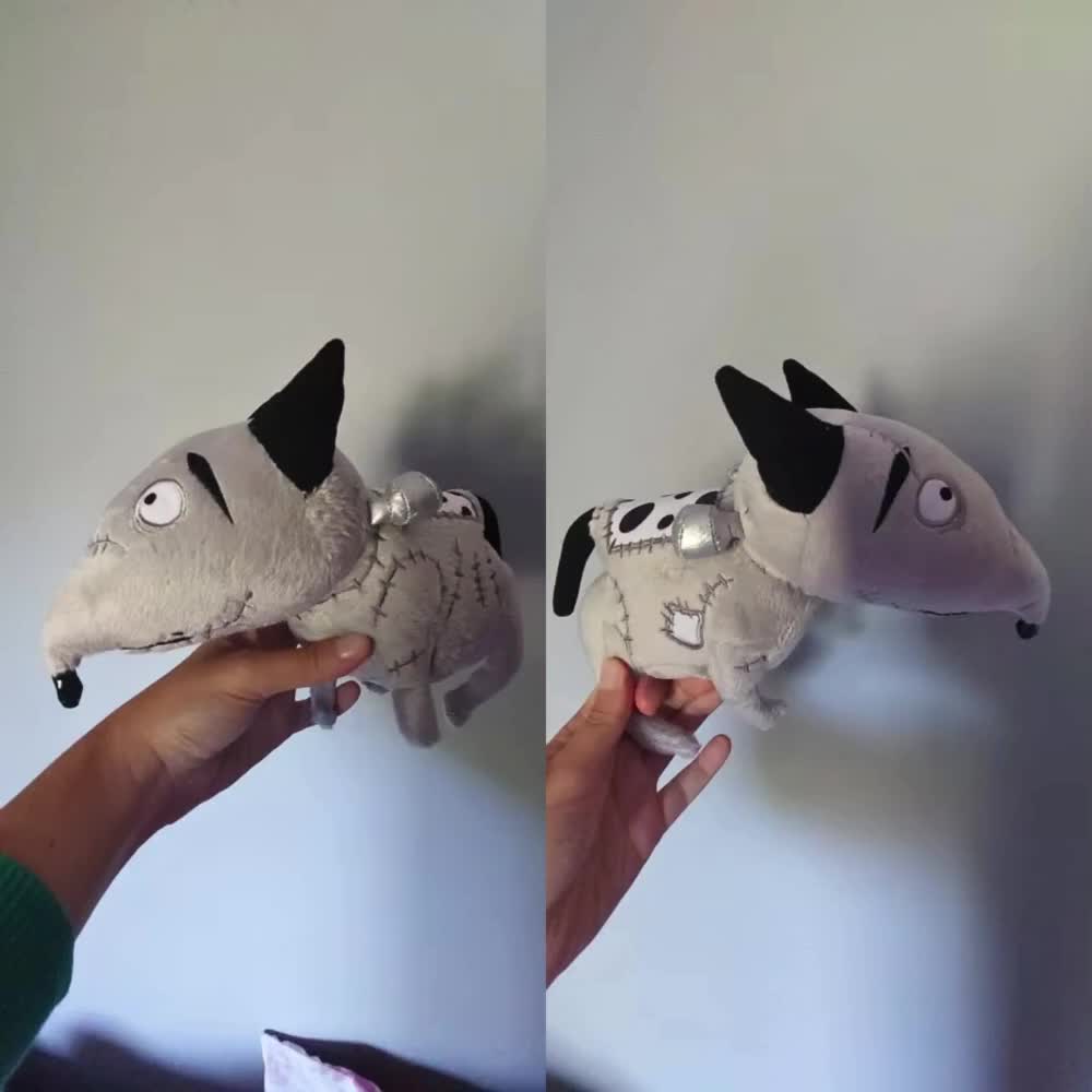 Stitched Dog Plush Toy, Creepy Cartoon Plushie, Horror Dog Doll, Halloween Gift for Kids video poster