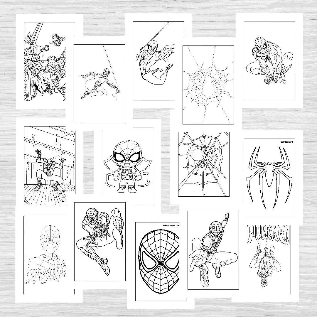  Marvel Spider-Man Coloring Book - Spider-Man Coloring Activity  Book for Boys and Girls - Arts and Crafts Activity Coloring for Kids  Birthday and Holiday Gifts - 400 Coloring Pages : N/A