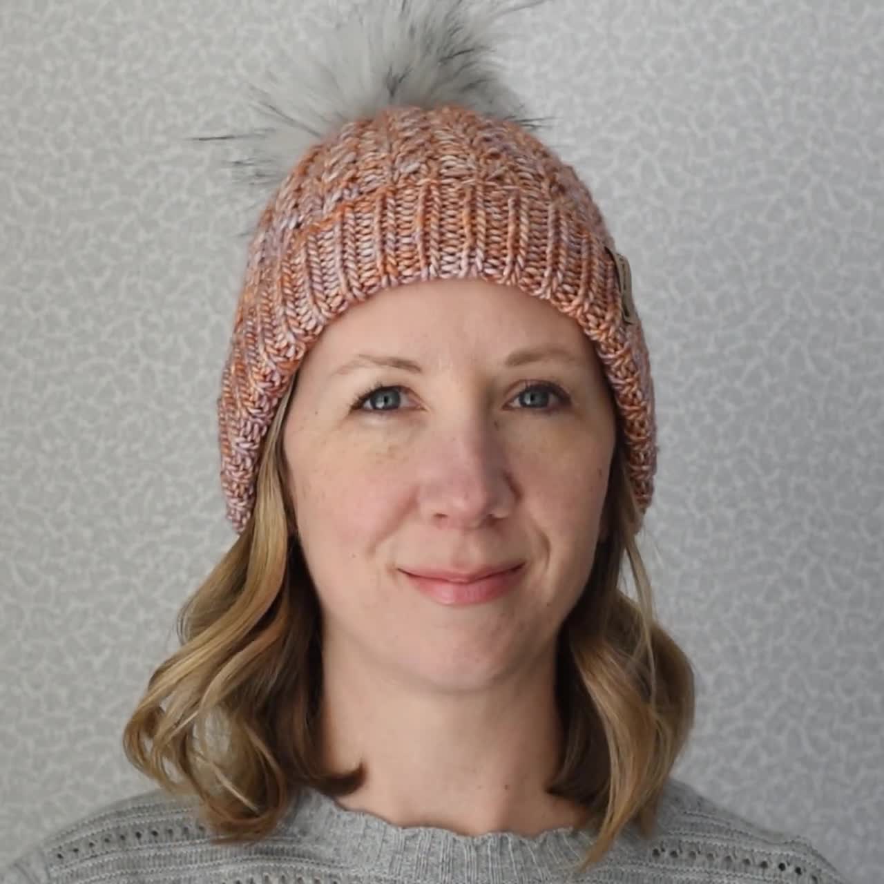帽子 y.a.r.n kint hat Easiest Knitted Hat EVER - PDF Knitting Pattern & Video
