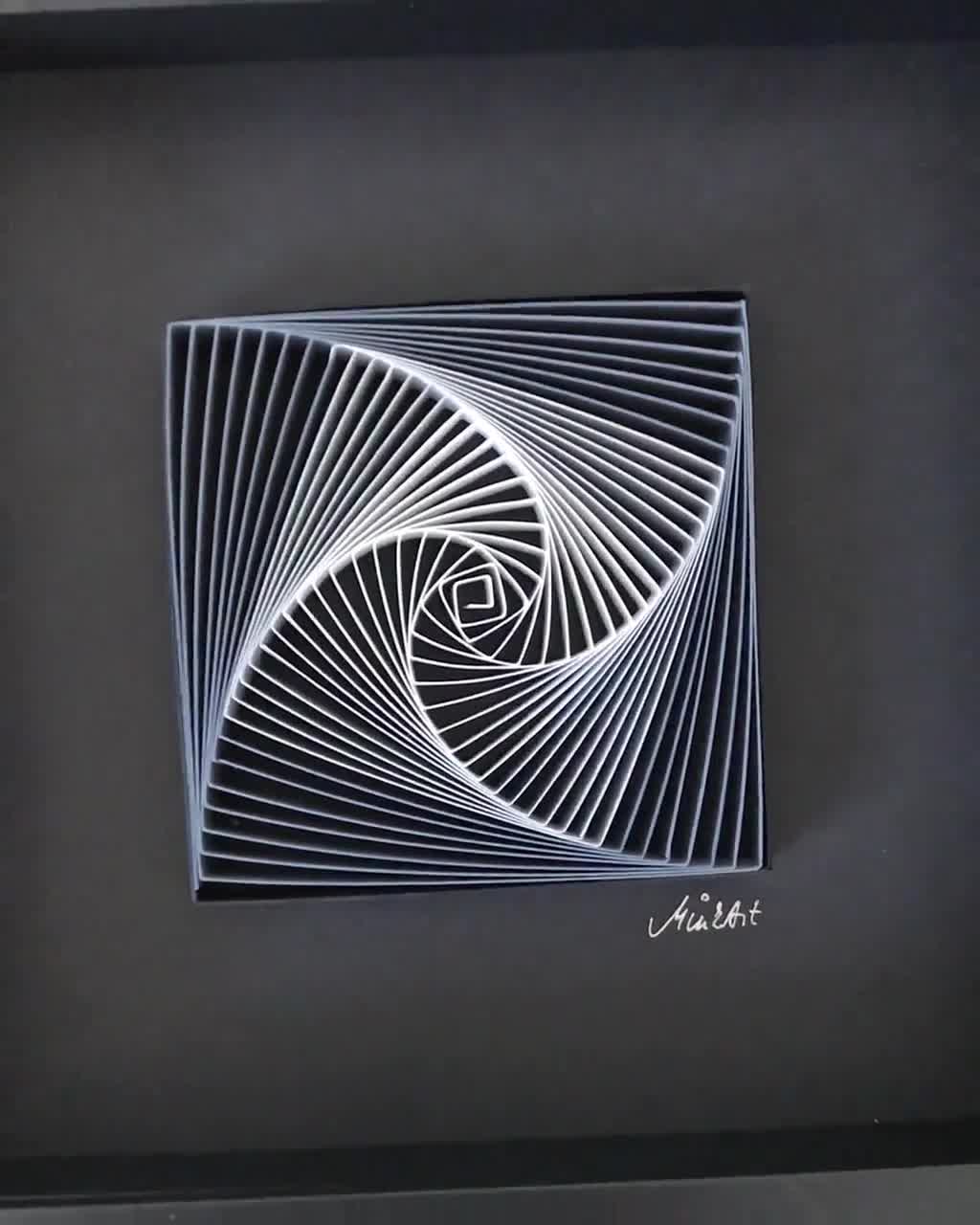 Kit creativo “String Art” - Creazioni con i cordini, dimensioni: 15 x 20 cm