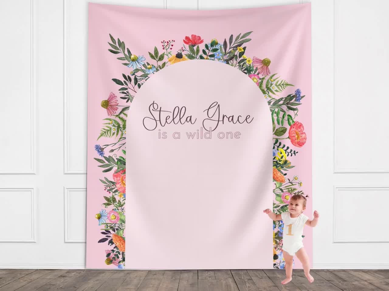 Wild One First Birthday High Chair Wild One Banner Girl Wild One