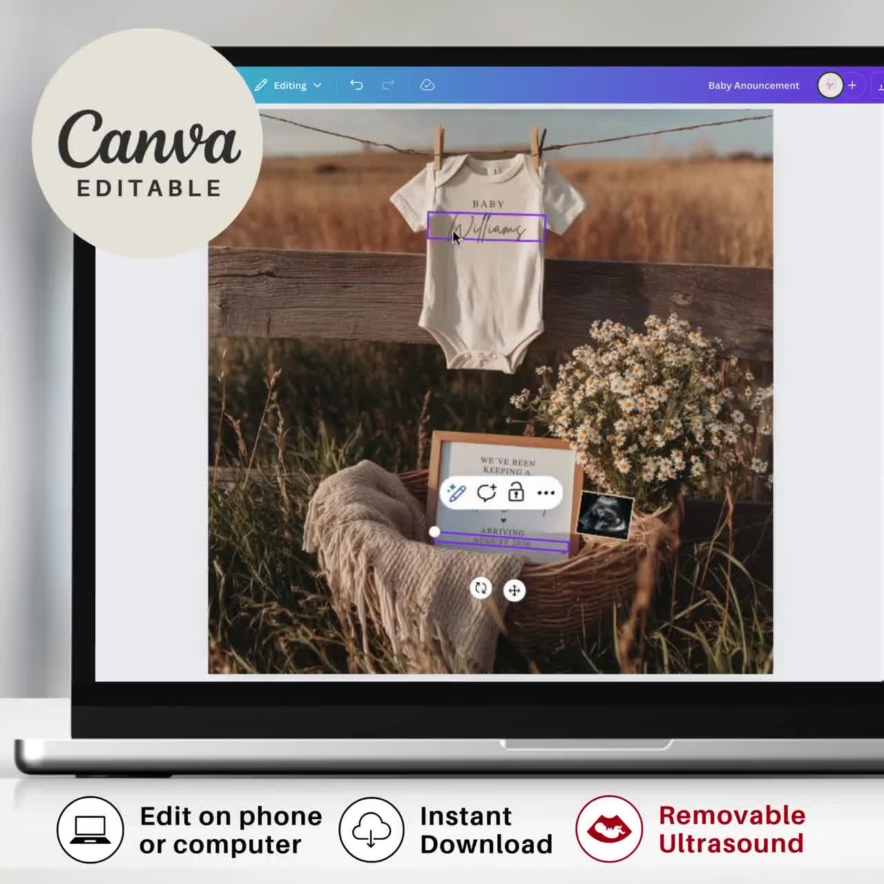 Rustic Western Pregnancy Announcement: Cowboy Saddle Up Theme (Digital Template, Editable in Canva) video poster