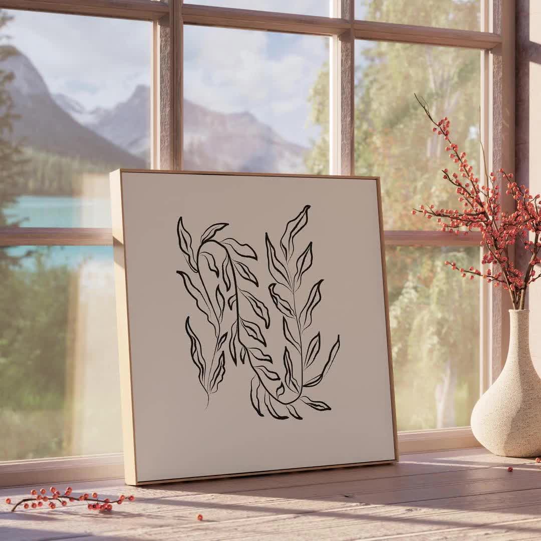 Square Modern Printable Wall Art Set 16 Boho Art Prints