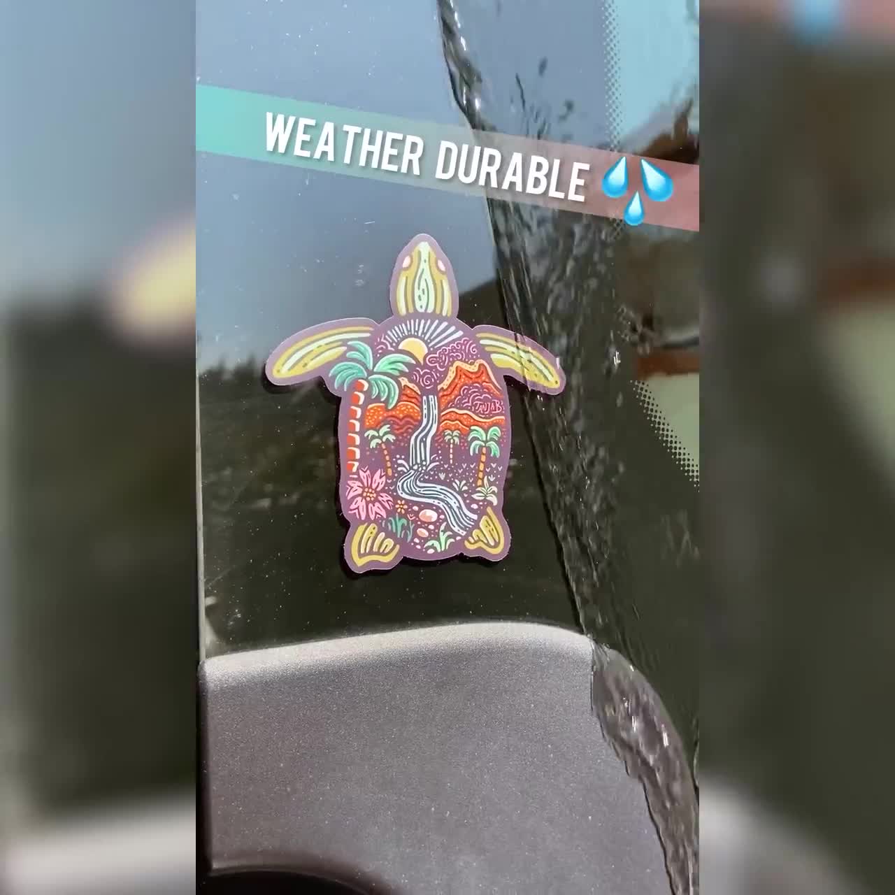 DESERT VAN // Weatherproof Outdoor & Vanlife Sticker // Vinyl 3" - Nature, Kombi and Wasteland video poster
