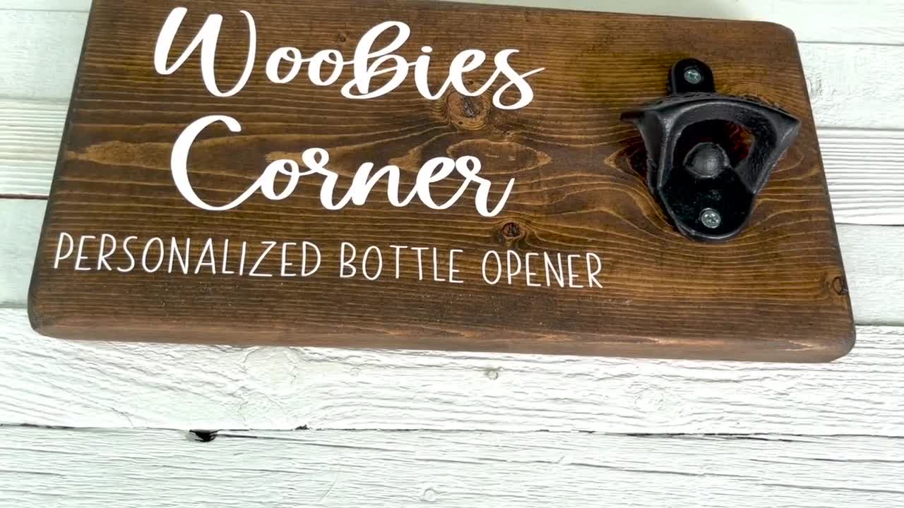 Wall Hanging Bottle Opener/personalized With Name/come in Relax