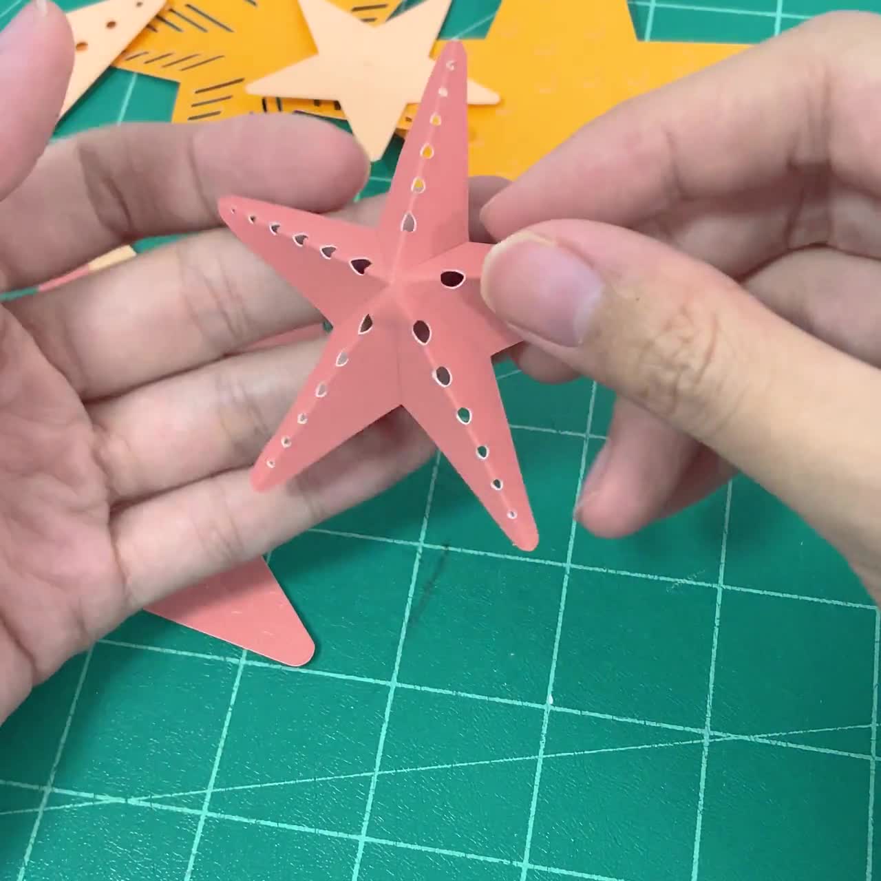 100 pezzi a forma di testa di stella in metallo Brad elementi di fissaggio per biglietti di auguri, scrapbooking, artigianato artistico, 14 mm, oro, Normale
